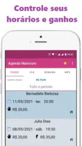 Agenda para Manicure App screenshot