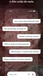 Ailo: IA de delivery do iFood screenshot