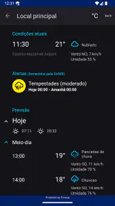 Alarme de chuva (Rain Alarm) screenshot