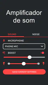 Amplificador de microfone screenshot