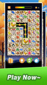 Animal Match Link - Onet Tile screenshot