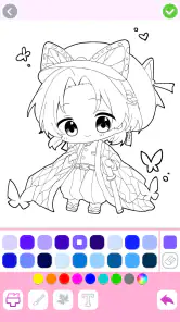 Anime Color - Jogos de pintar screenshot