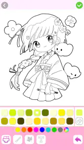 Anime Color - Jogos de pintar screenshot