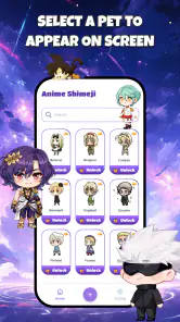 Anime Shimeji Pets On Screen screenshot