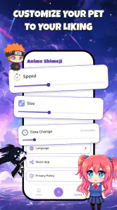 Anime Shimeji Pets On Screen screenshot
