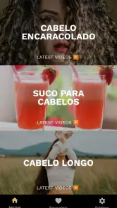 App de Cabelo Cuidados screenshot