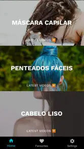 App de Cabelo Cuidados screenshot
