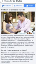 Contador de Chutes do seu bebê 5