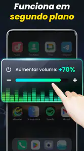 Aumentar volume do celular screenshot