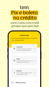 Banco will: Cartão de crédito screenshot