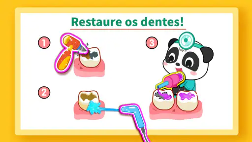 Bebê Panda: cuidado dental 2