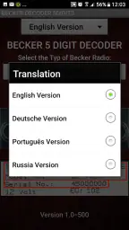 Becker 5Digit Radio Code 2