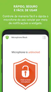 Bloqueador Microfone - Guarda screenshot
