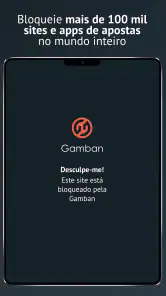 Bloqueio aposta - Gamban screenshot