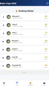 Bolão Copa 2026 screenshot