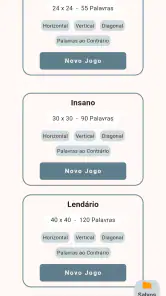 Caça-Palavras Difícil screenshot