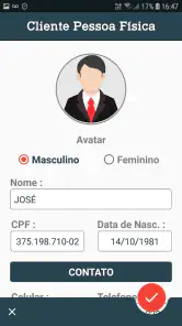 Cadastro de Clientes screenshot