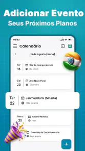 Calendário screenshot