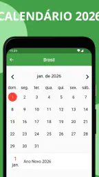 Calendário em português 2026 3