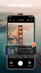Câmara GPS: Mapa, Data e Hora 7