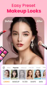 Câmera de Maquiagem e Selfies screenshot