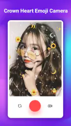 Câmera Emoji Coroa Coração 3