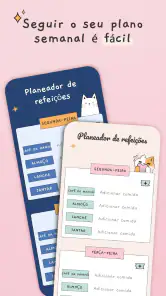 Cardápio semanal lista compras screenshot