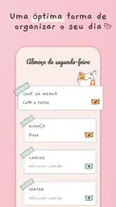 Cardápio semanal lista compras screenshot