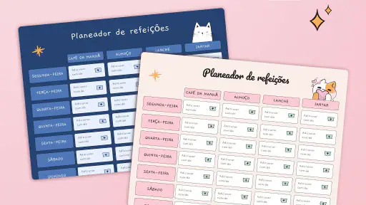 Cardápio semanal lista compras 8