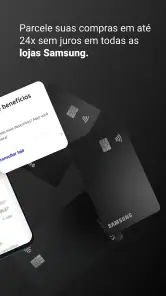 Cartão de crédito Samsung Itaú screenshot