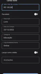 Cartão Fácil: Faturas e Limite screenshot