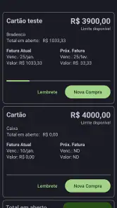 Cartão Fácil: Faturas e Limite screenshot
