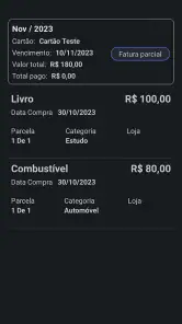 Cartão Fácil: Faturas e Limite screenshot
