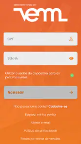 Cartão VEM screenshot