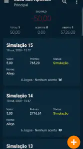 Casa das Apostas - Simulações screenshot