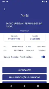 CASSEMS Beneficiário screenshot
