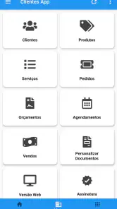 Clientes, Vendas e Orçamentos screenshot