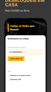Código Do Rádio: Renault screenshot