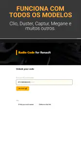 Código Do Rádio: Renault screenshot