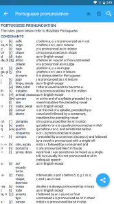 Collins Portuguese Dictionary screenshot