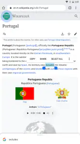 Collins Portuguese Dictionary screenshot