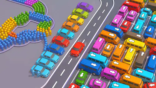 Color Car Jam: Ônibus 6