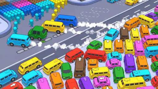 Color Car Jam: Ônibus 8