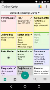 ColorNote Bloco de Notas Lista screenshot
