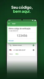 Wabi - Número telefone virtual 3