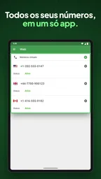 Wabi - Número telefone virtual 8