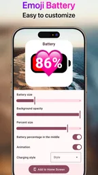 Emoji Battery Widget 3