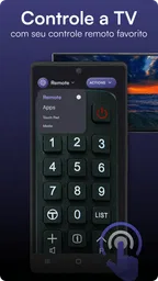 Controle remoto para TV TCL 2