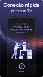 Controle remoto para TV TCL 8