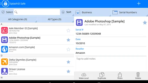SplashID Password Manager 8